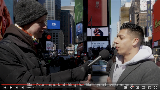 Zach Zimmerman interviews New Yorkers on the streets about their Care Squads